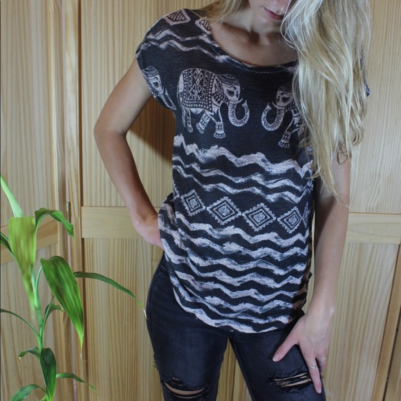 Patterned Elephant Shirt - Picture 1 of 3